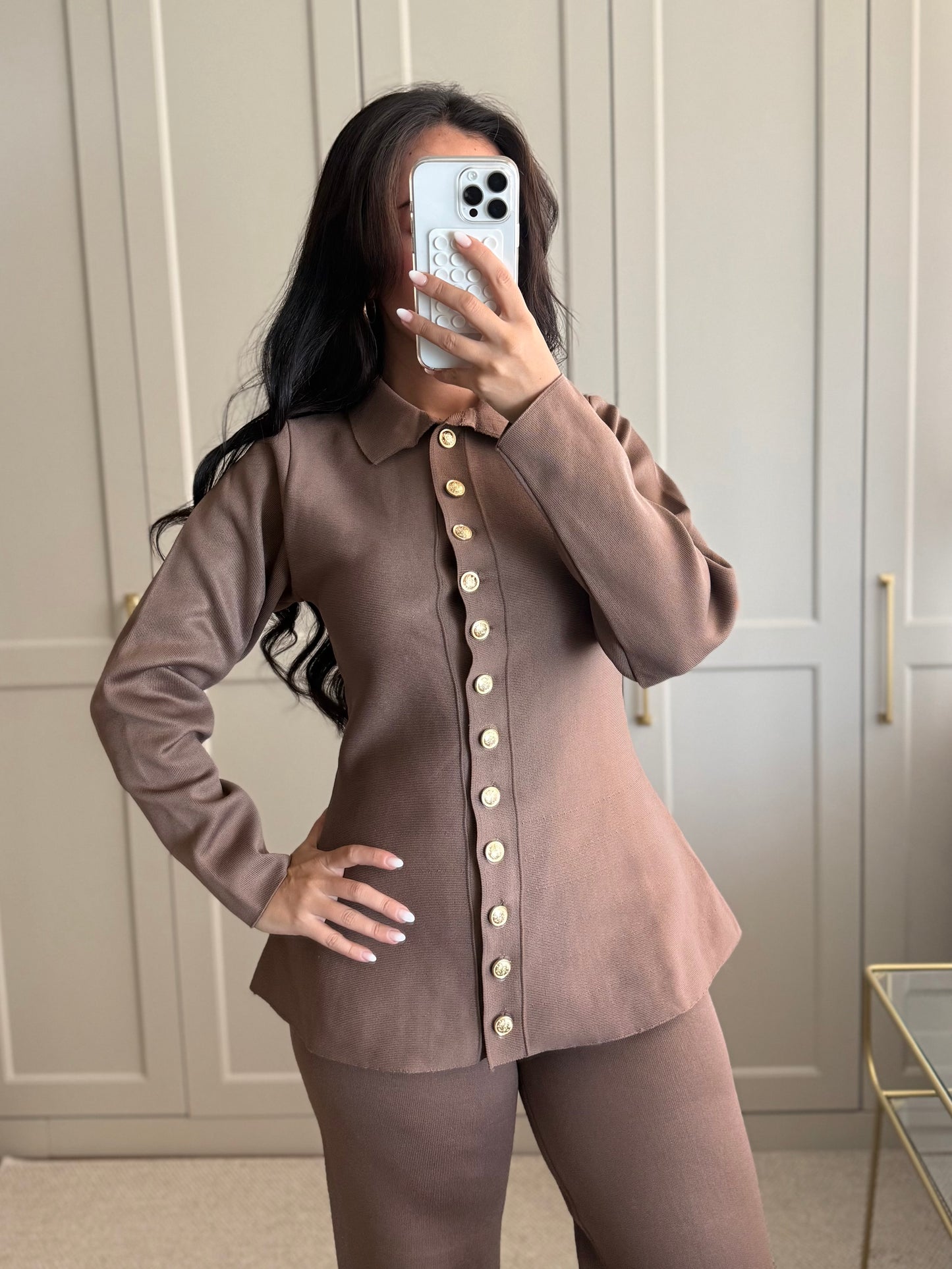 Dora Triko Takım - Kahverengi