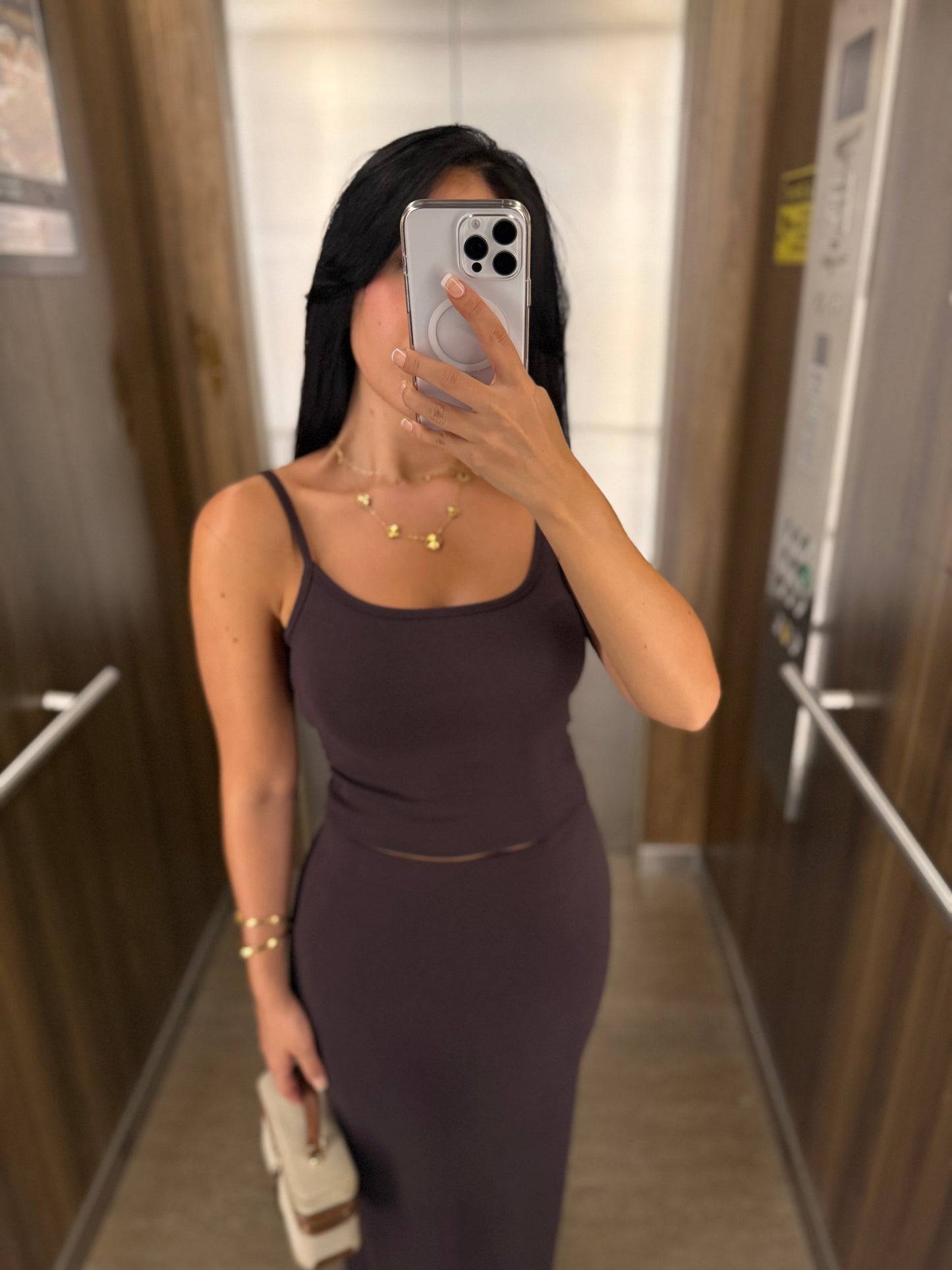 Zaya Kahverengi Etek Ve Üst Takım