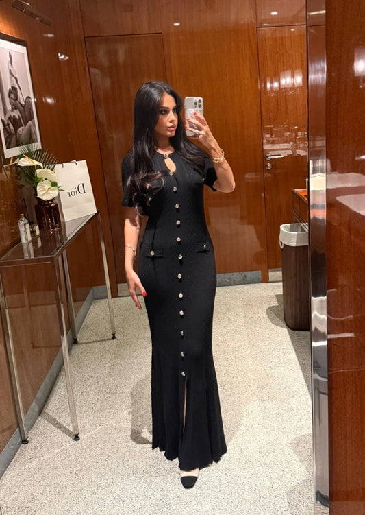 Aurora Premium Elbise - Siyah