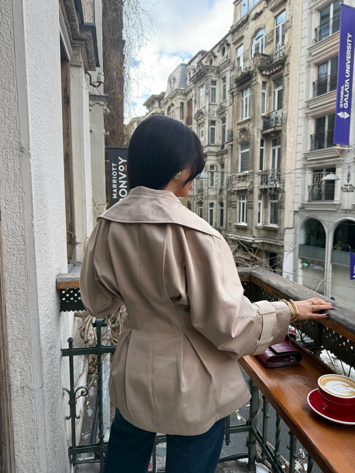 Amanda Premium Trençkot – Ekru