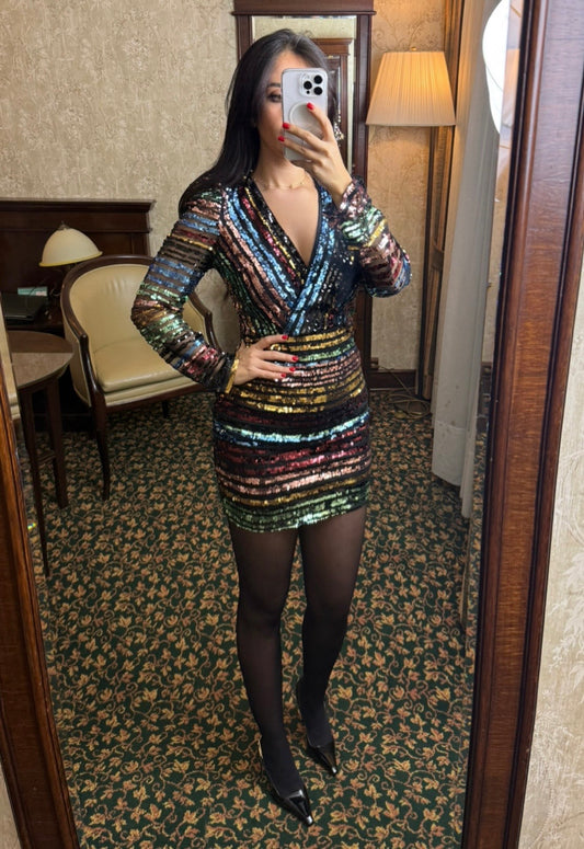 Sue Christmas Bling Elbise