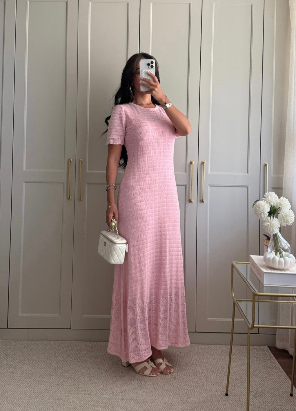 Georgia Elbise-pembe