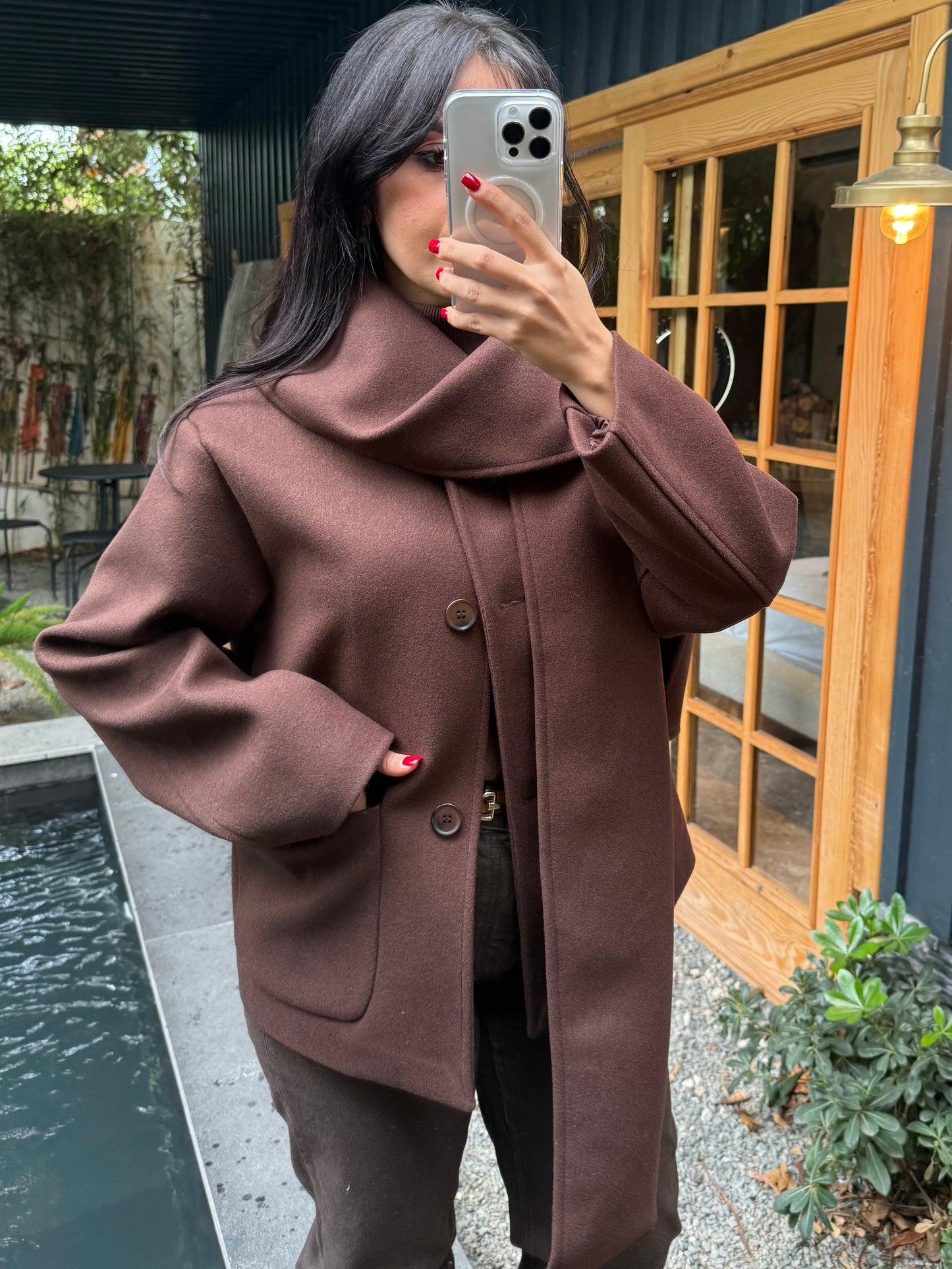 Bella Kahverengi Atkılı Kaban