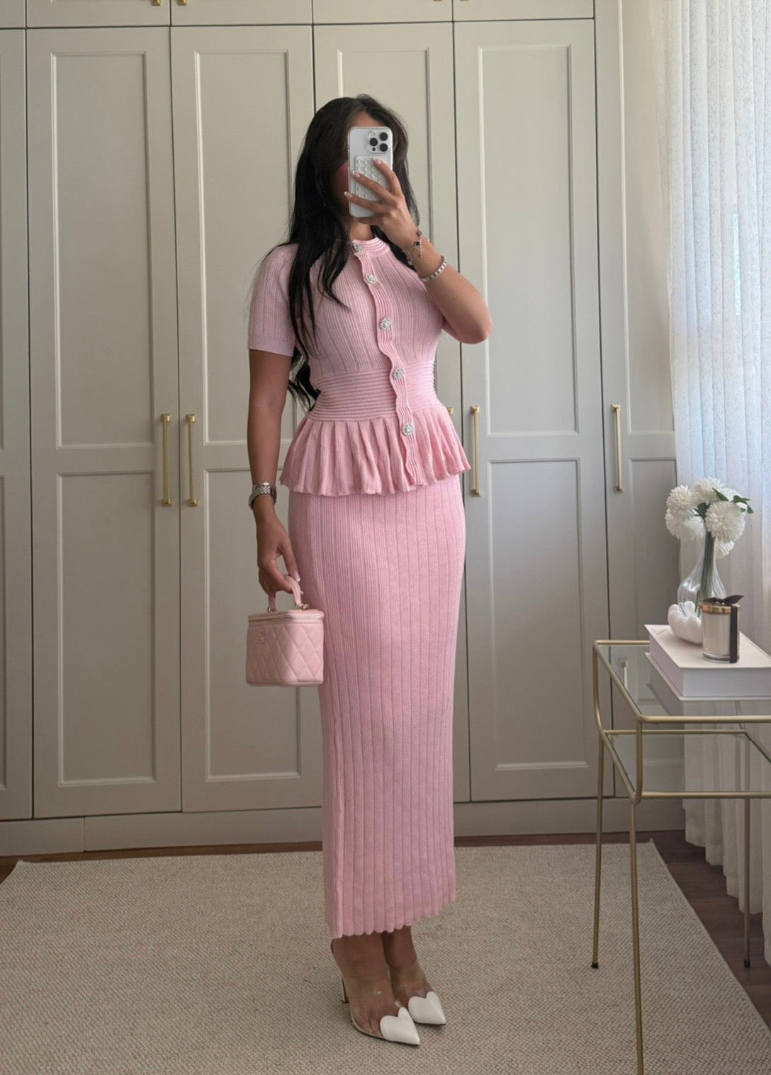 Diana Üst Ve Etek Takımı- Pembe