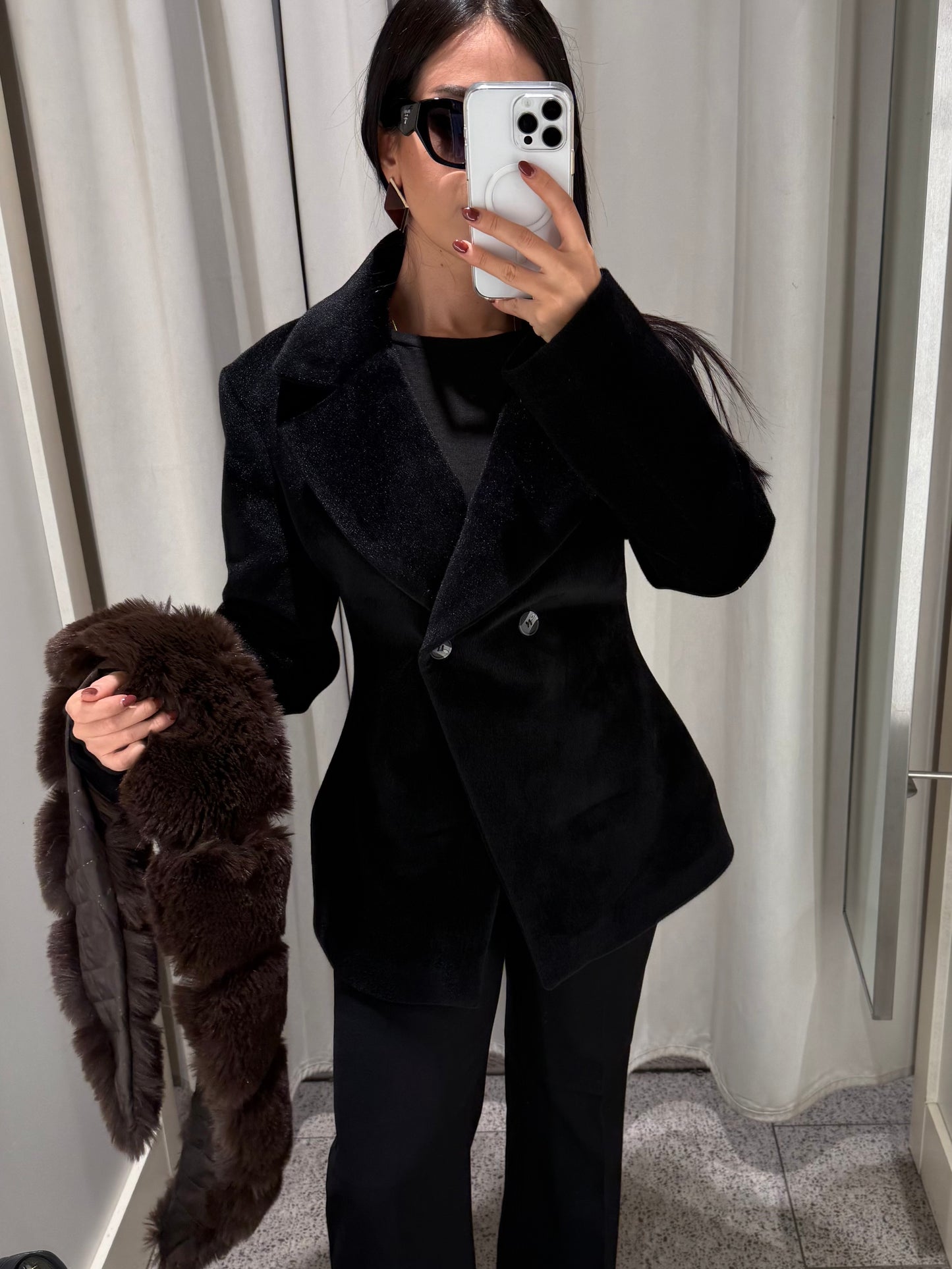 Margaux Premium kahverengi Kürk Ceket