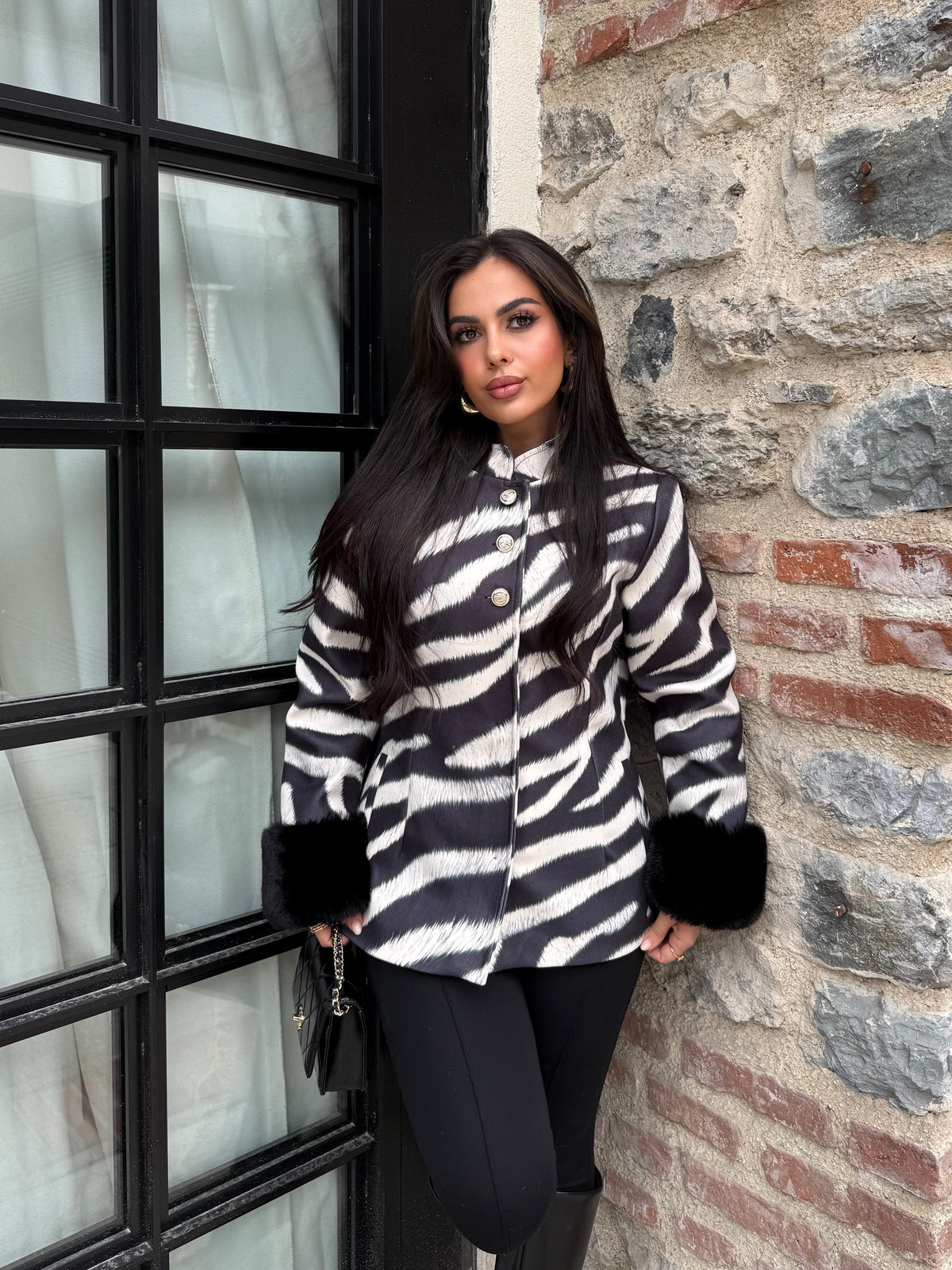 Zebra Desenli Ceket