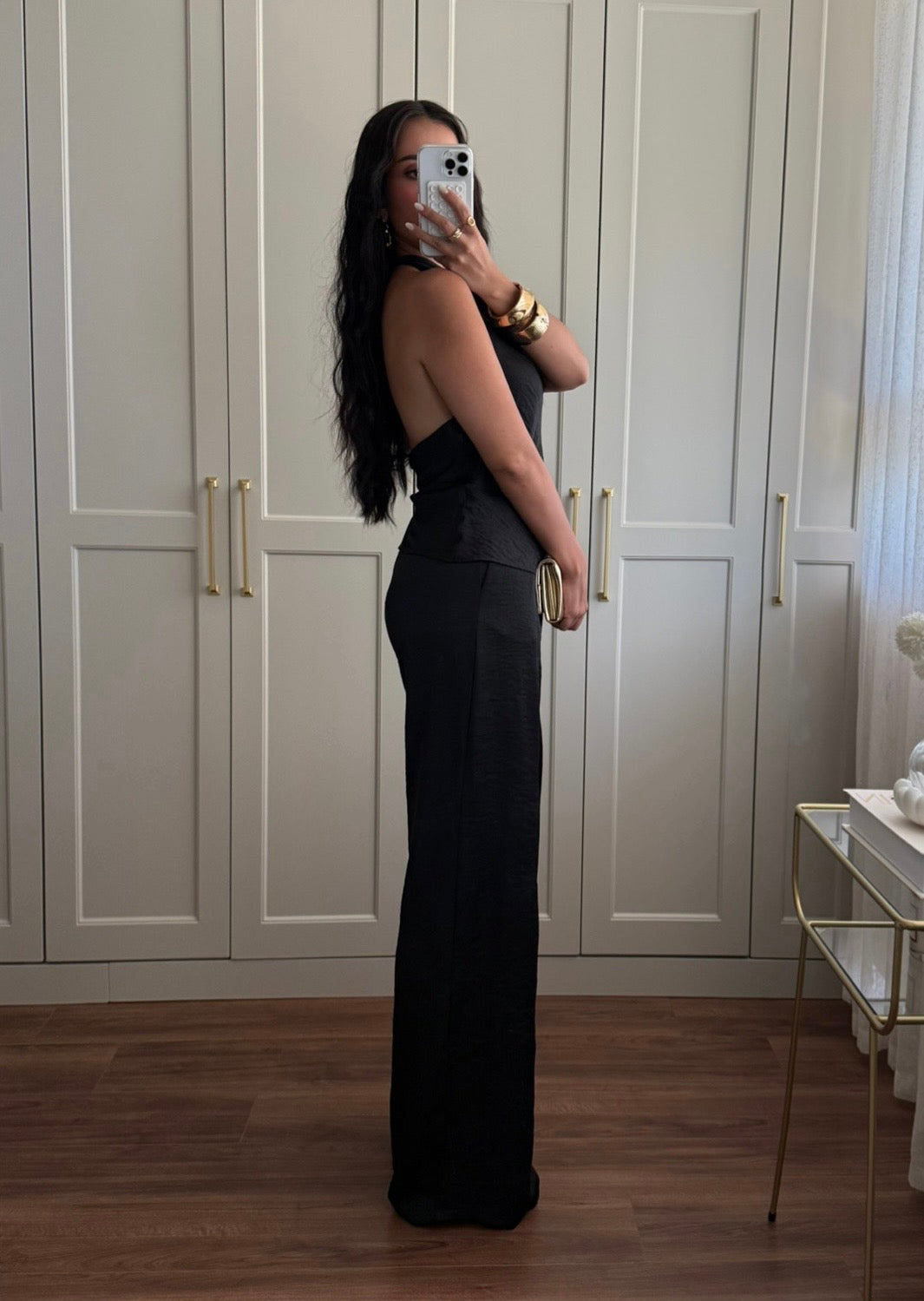Bibi Saten Takım - Siyah