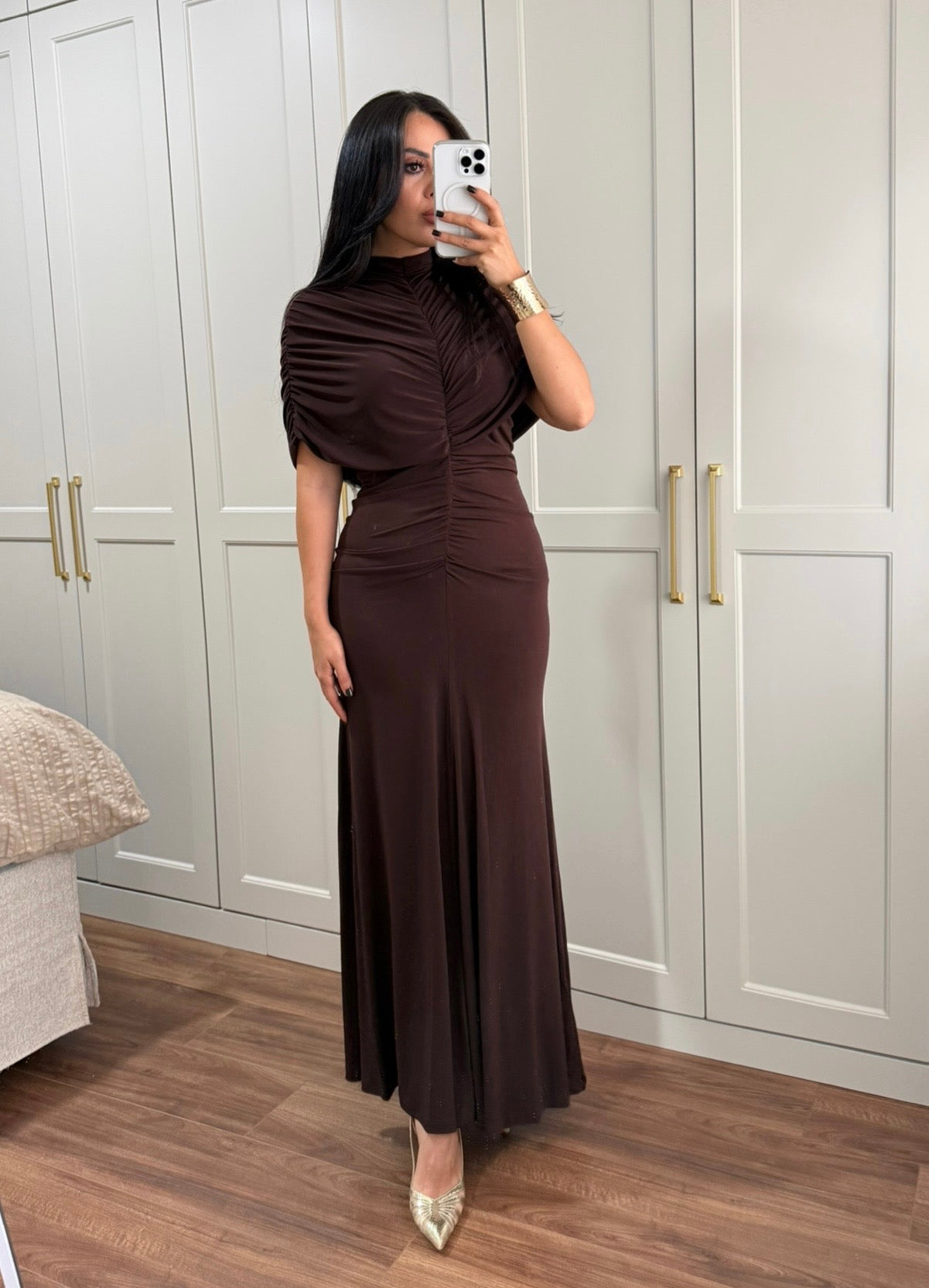 Ashley Elbise – Kahverengi