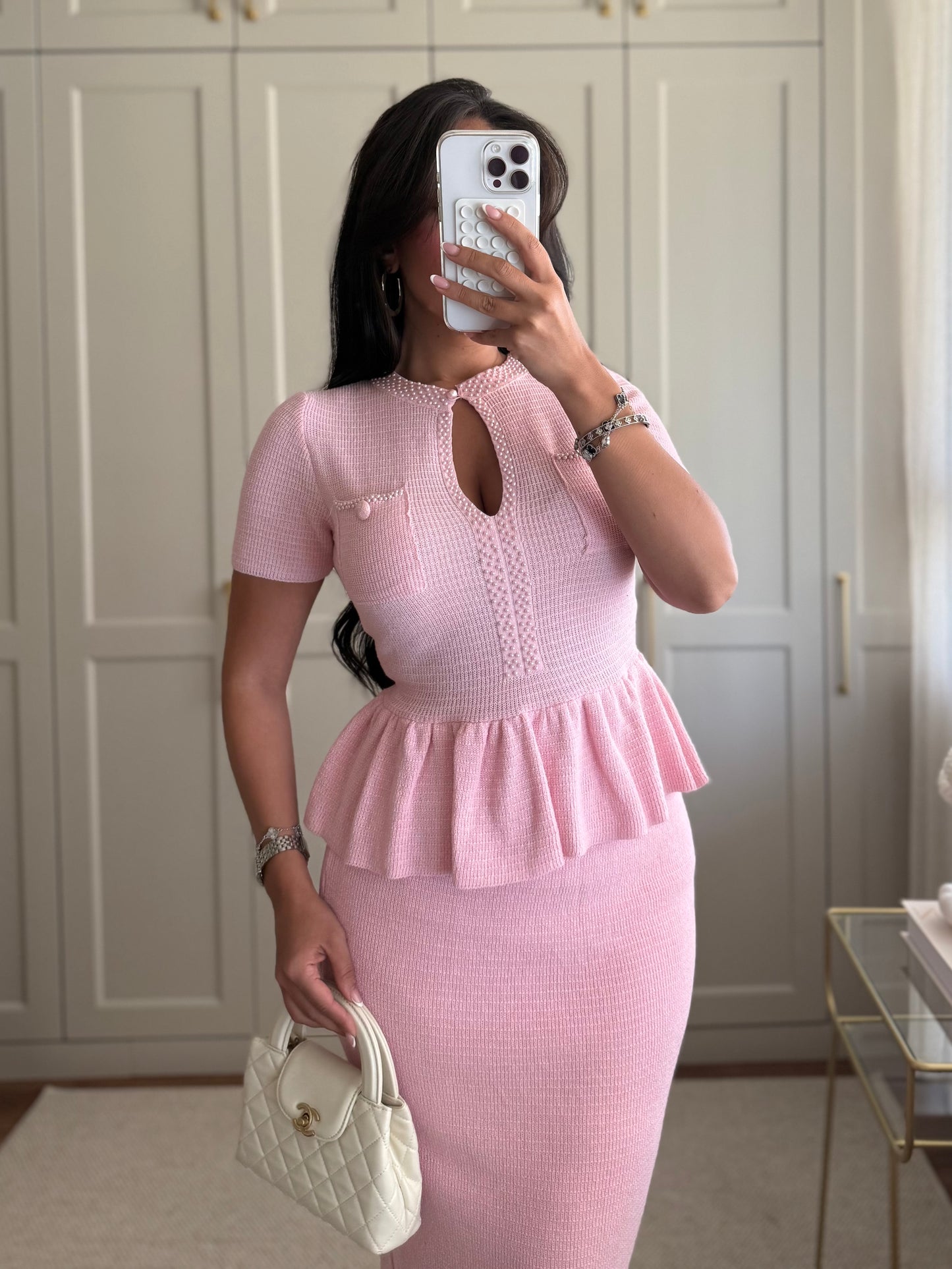 Britney Üst Ve Etek Takımı- Pembe