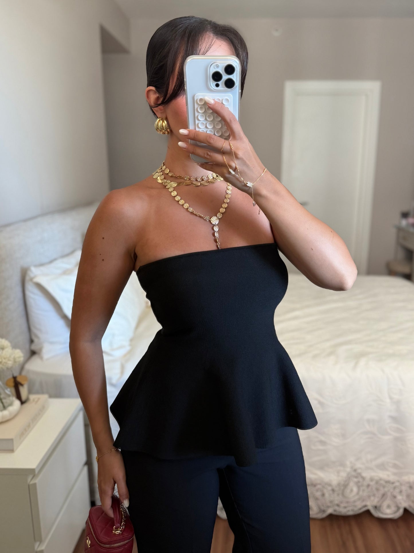 Beyza Triko Bluz – Siyah