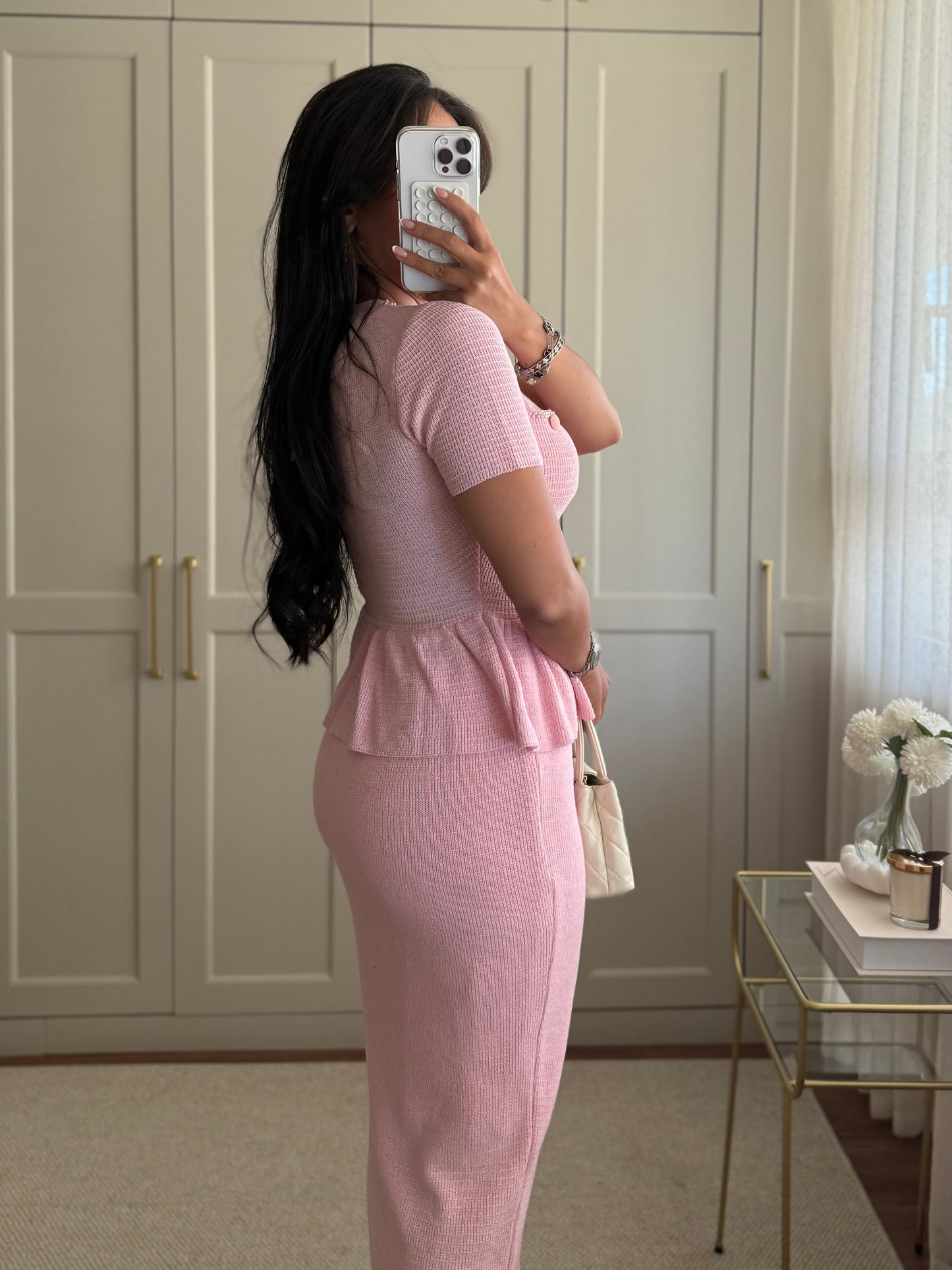 Britney Üst Ve Etek Takımı- Pembe