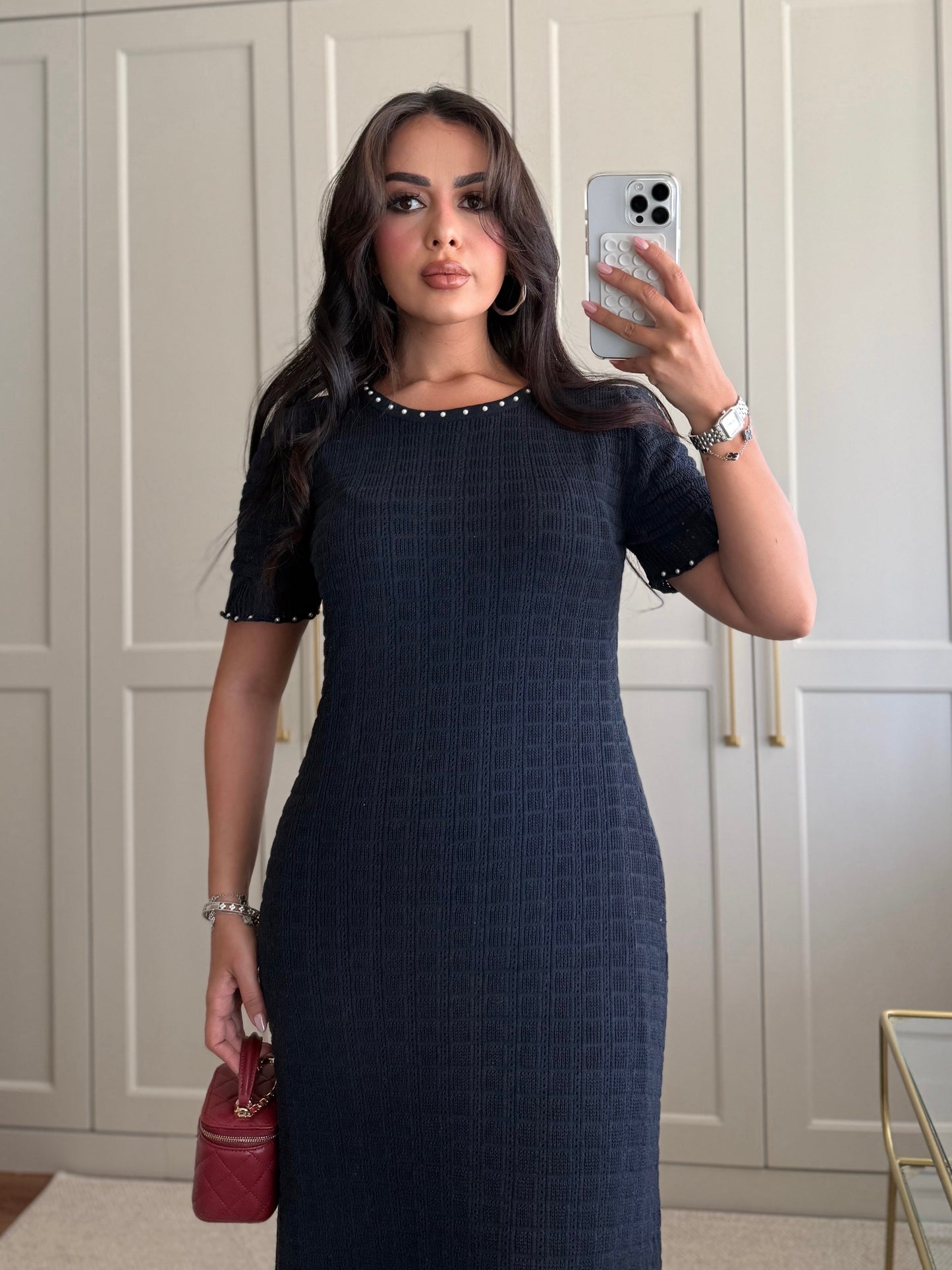 Georgia Elbise-Lacivert