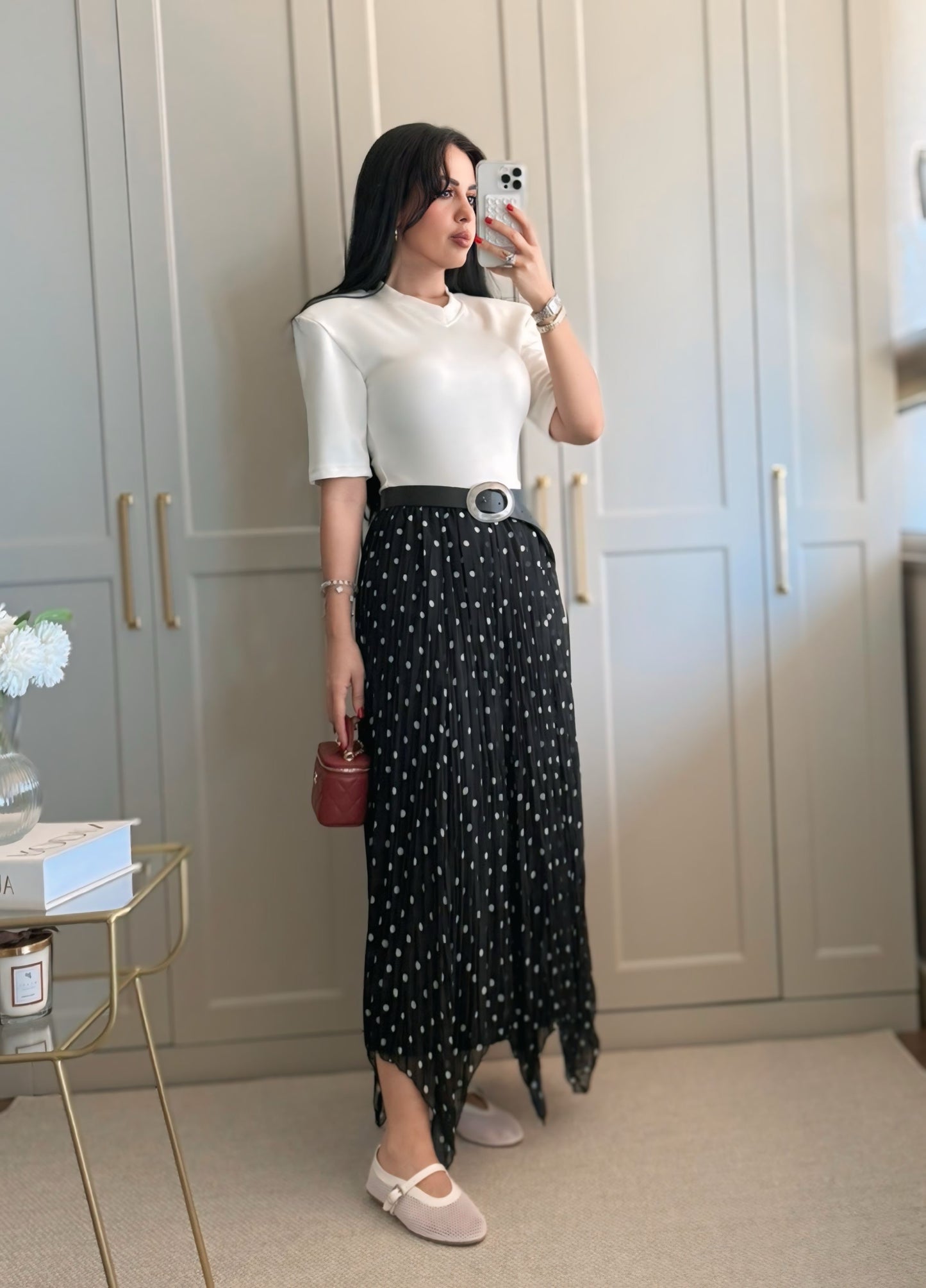 Vatkalı Bodysuit-Beyaz