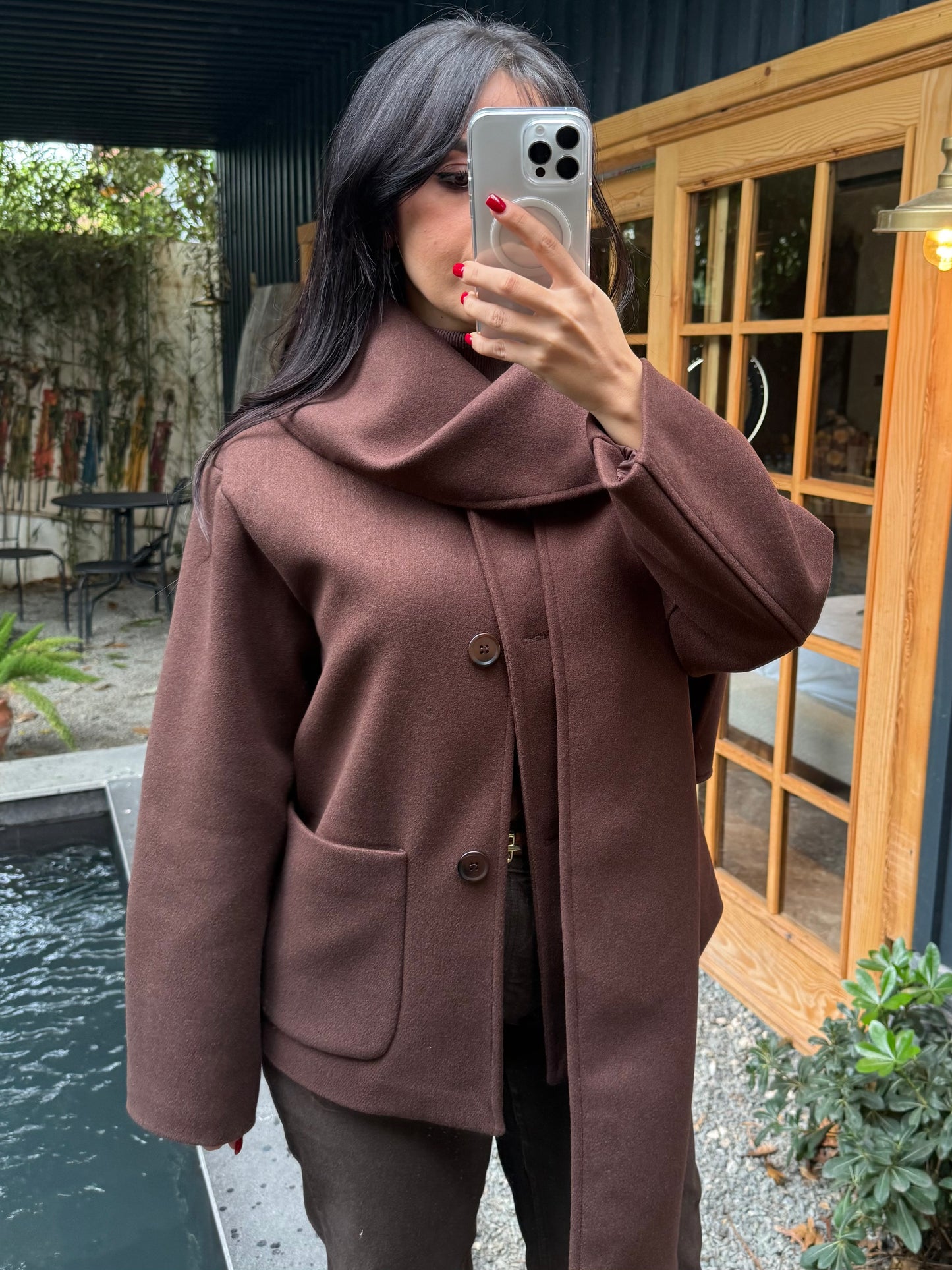 Bella Kahverengi Atkılı Kaban