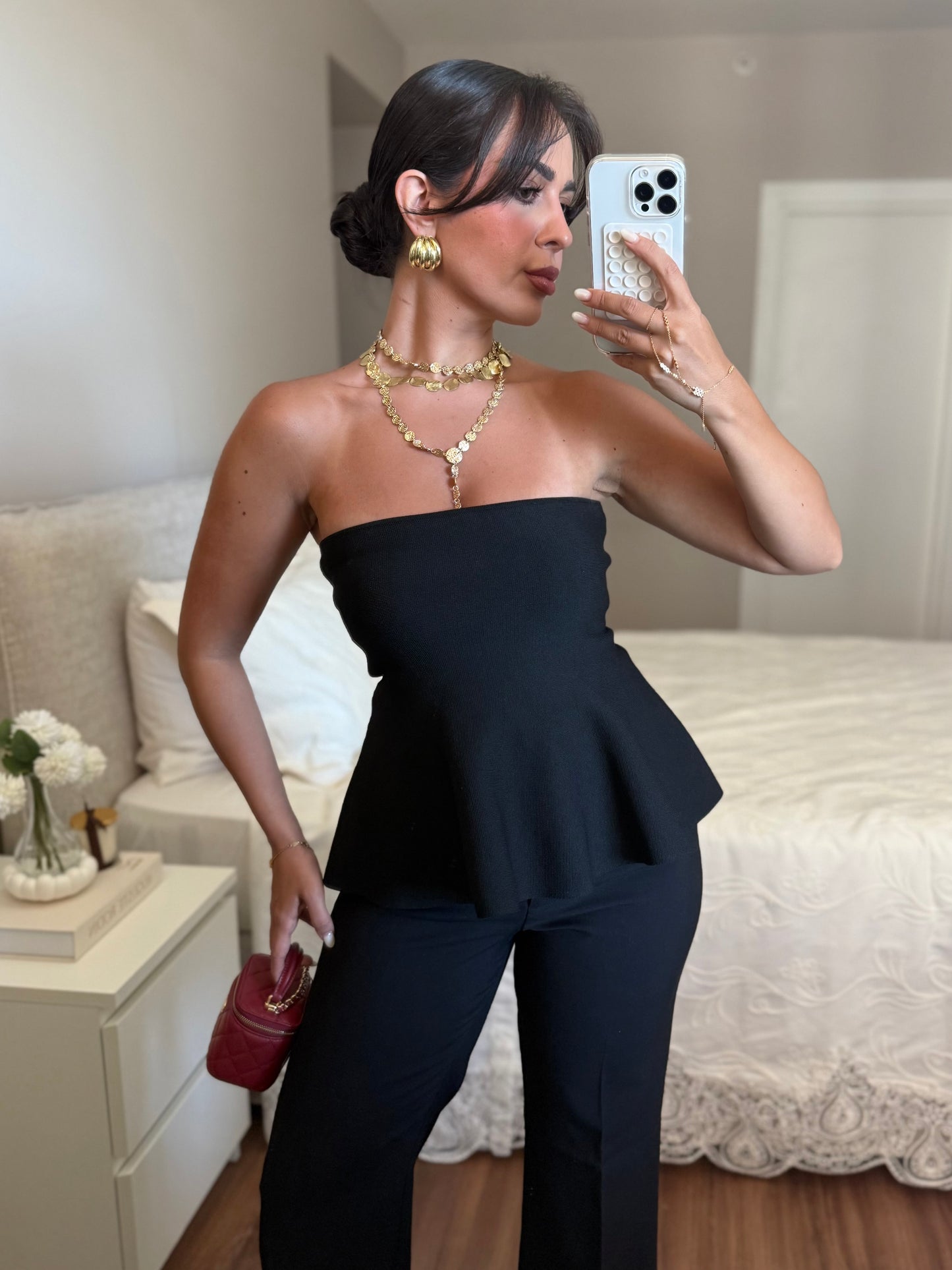 Beyza Triko Bluz – Siyah