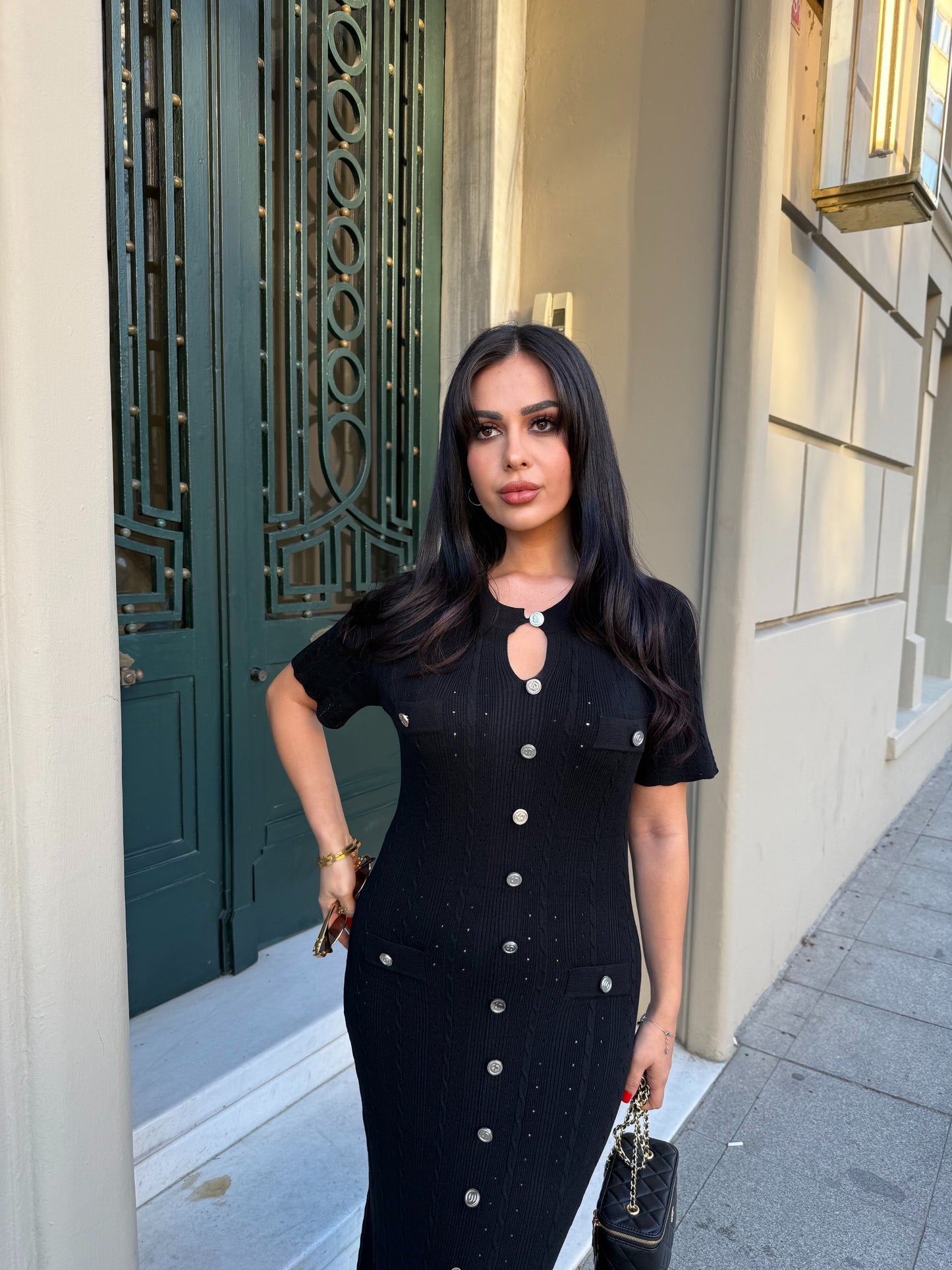 Aurora Premium Elbise - Siyah