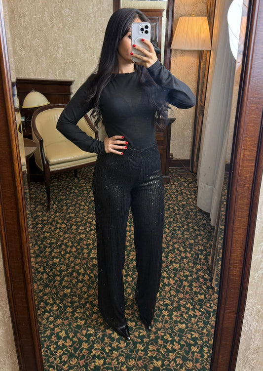 Bling Siyah Pantolon