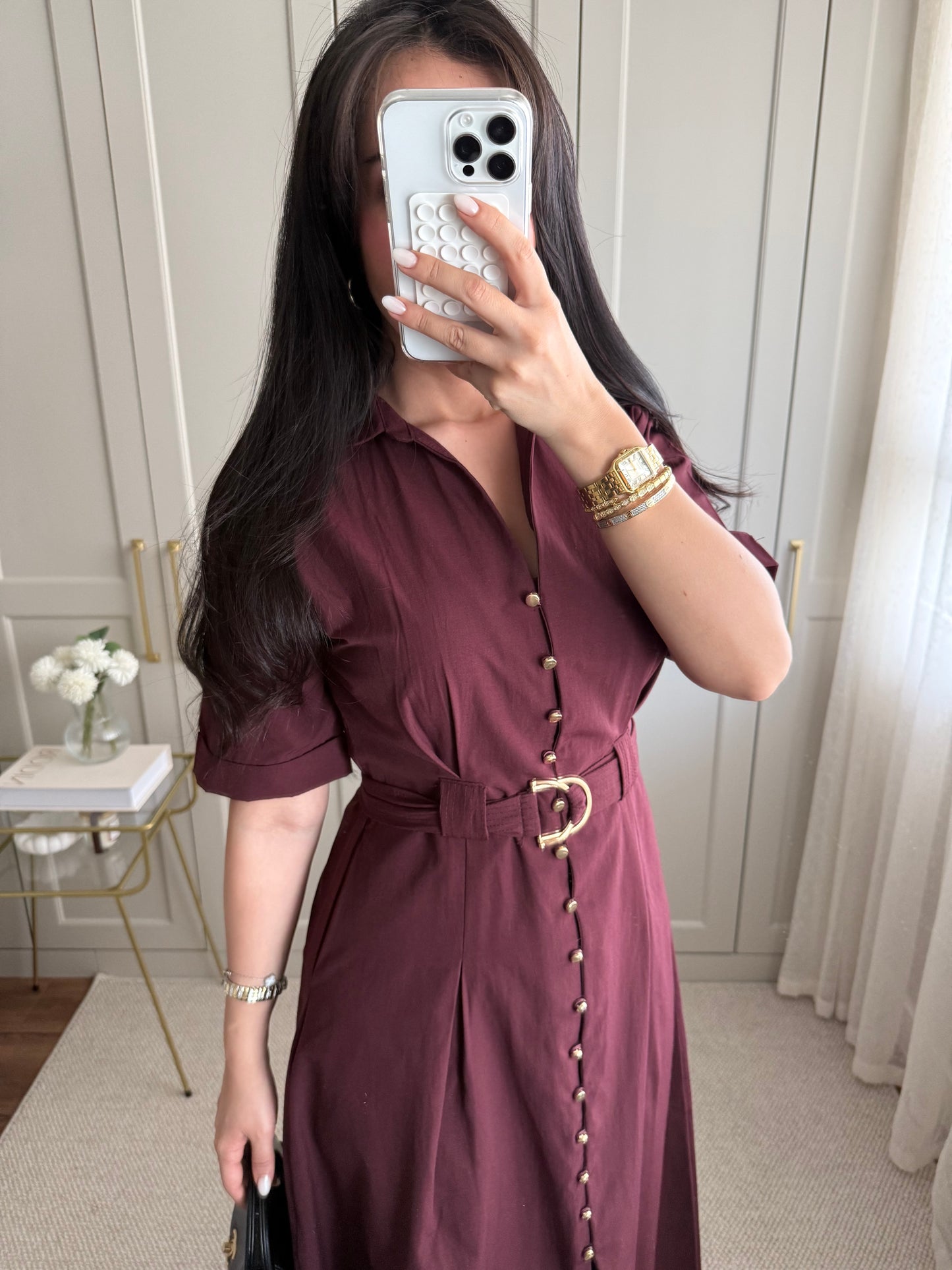 Bahar Elbisesi - Bordo