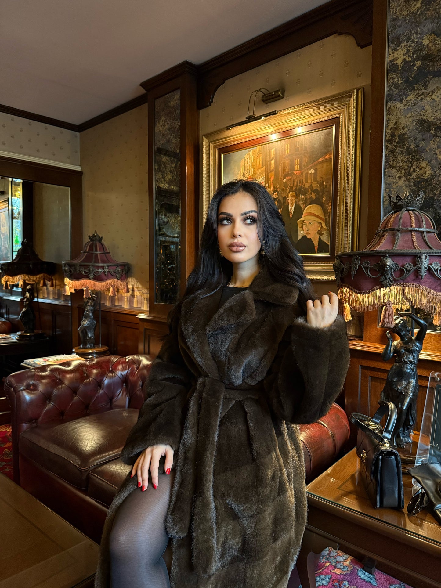 Coco Uzun İthal Kürk Mont