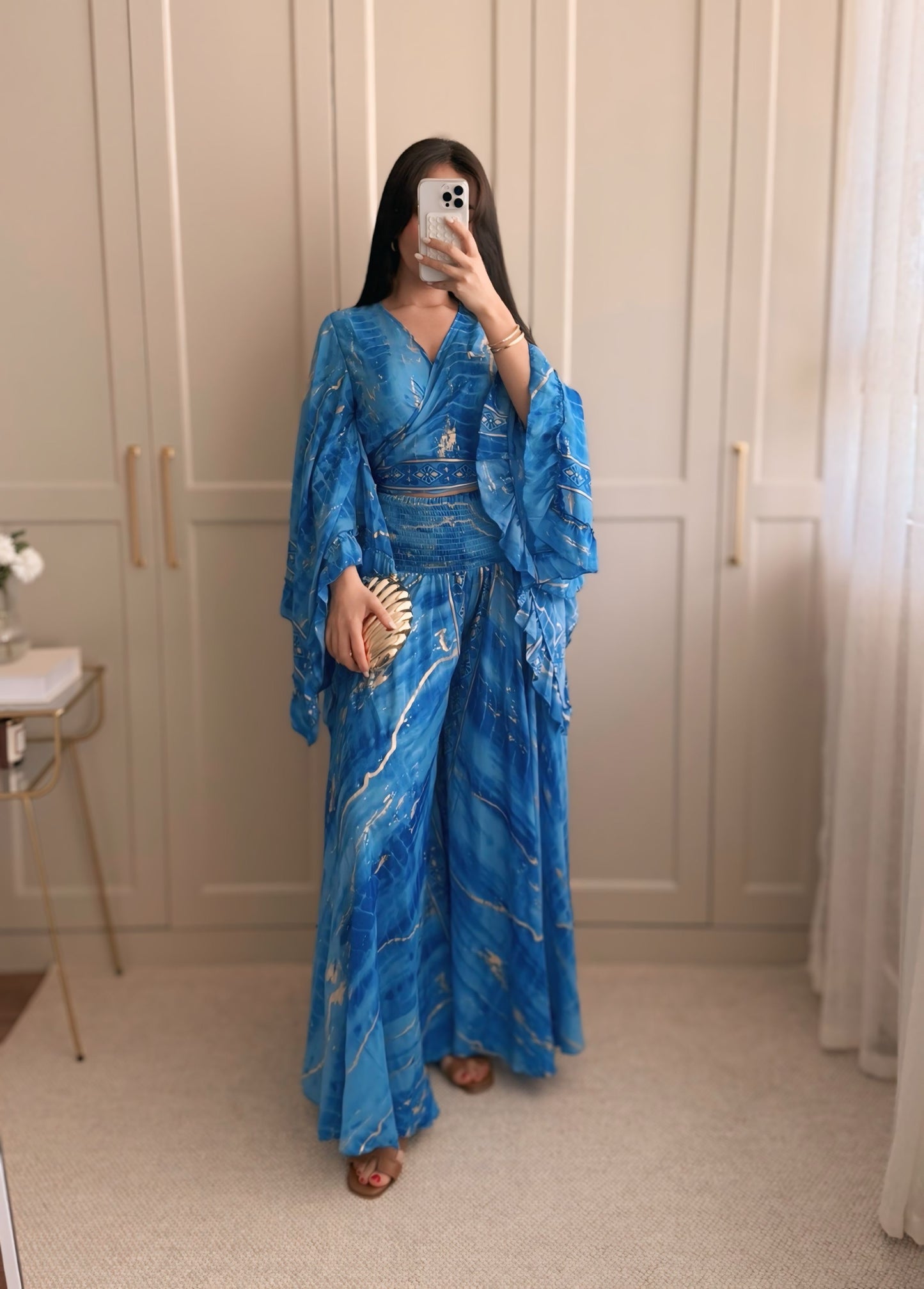 Jasmin Etek Pantolon Takım-Mavi