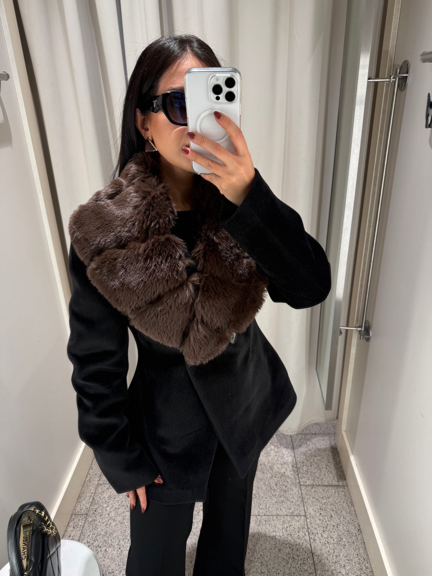 Margaux Premium kahverengi Kürk Ceket