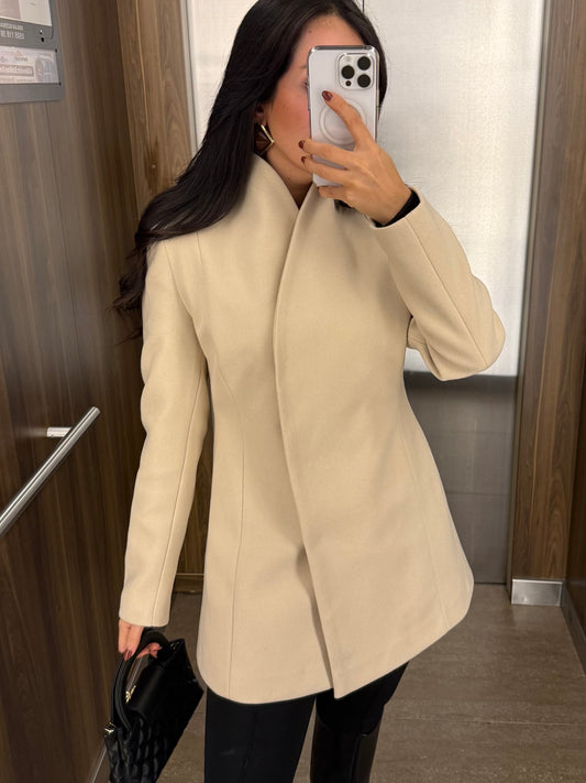 Cannes Ekru Kaşe Kaban