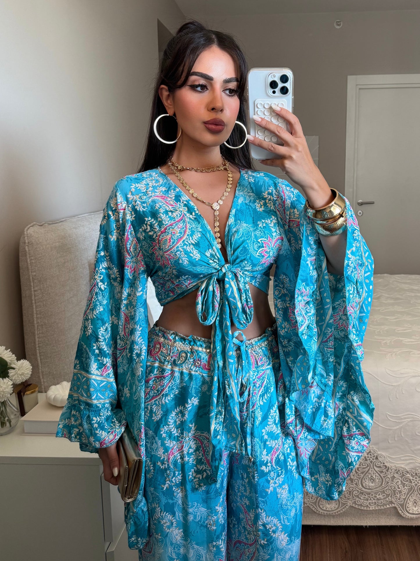 Marrakesh Üst ve Pantolon Takımı - Mavi