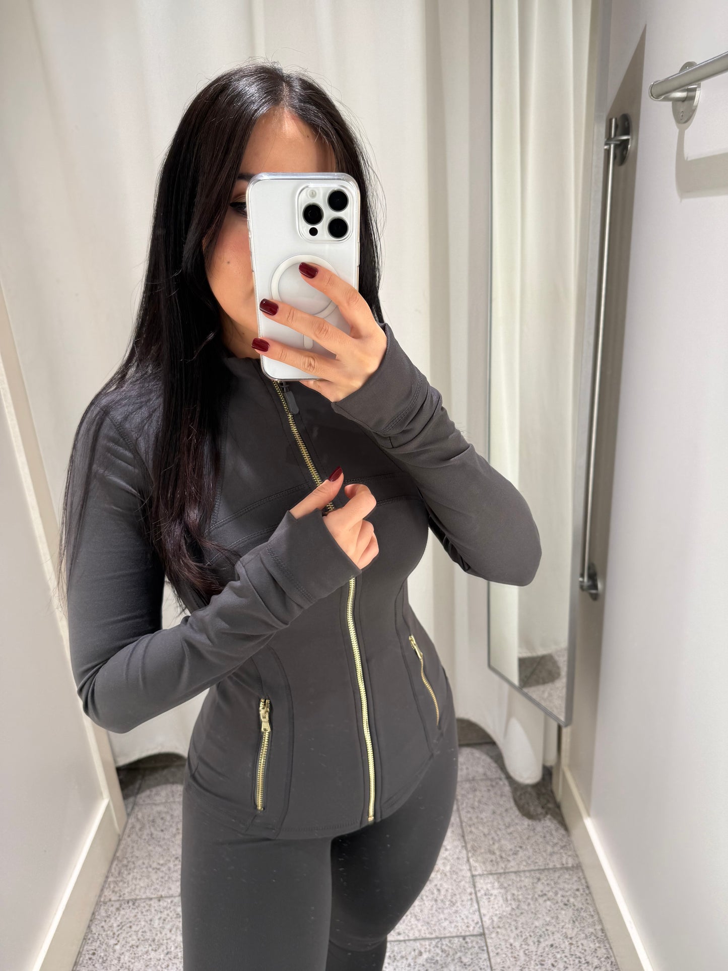 Lululemon Gri Premium Kalite Spor Takımı