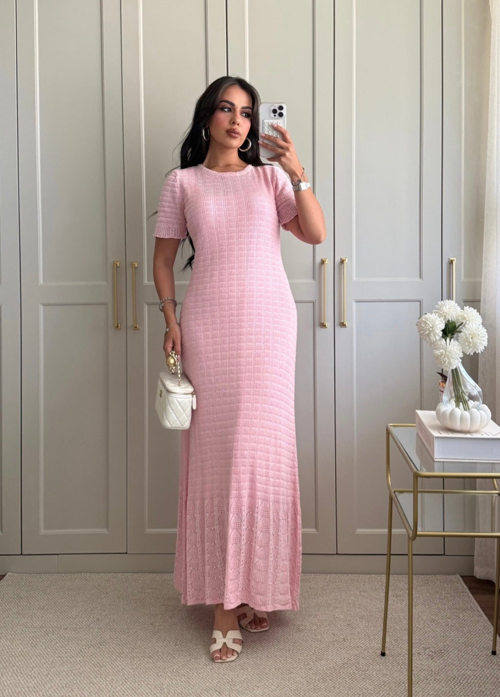 Georgia Elbise-pembe