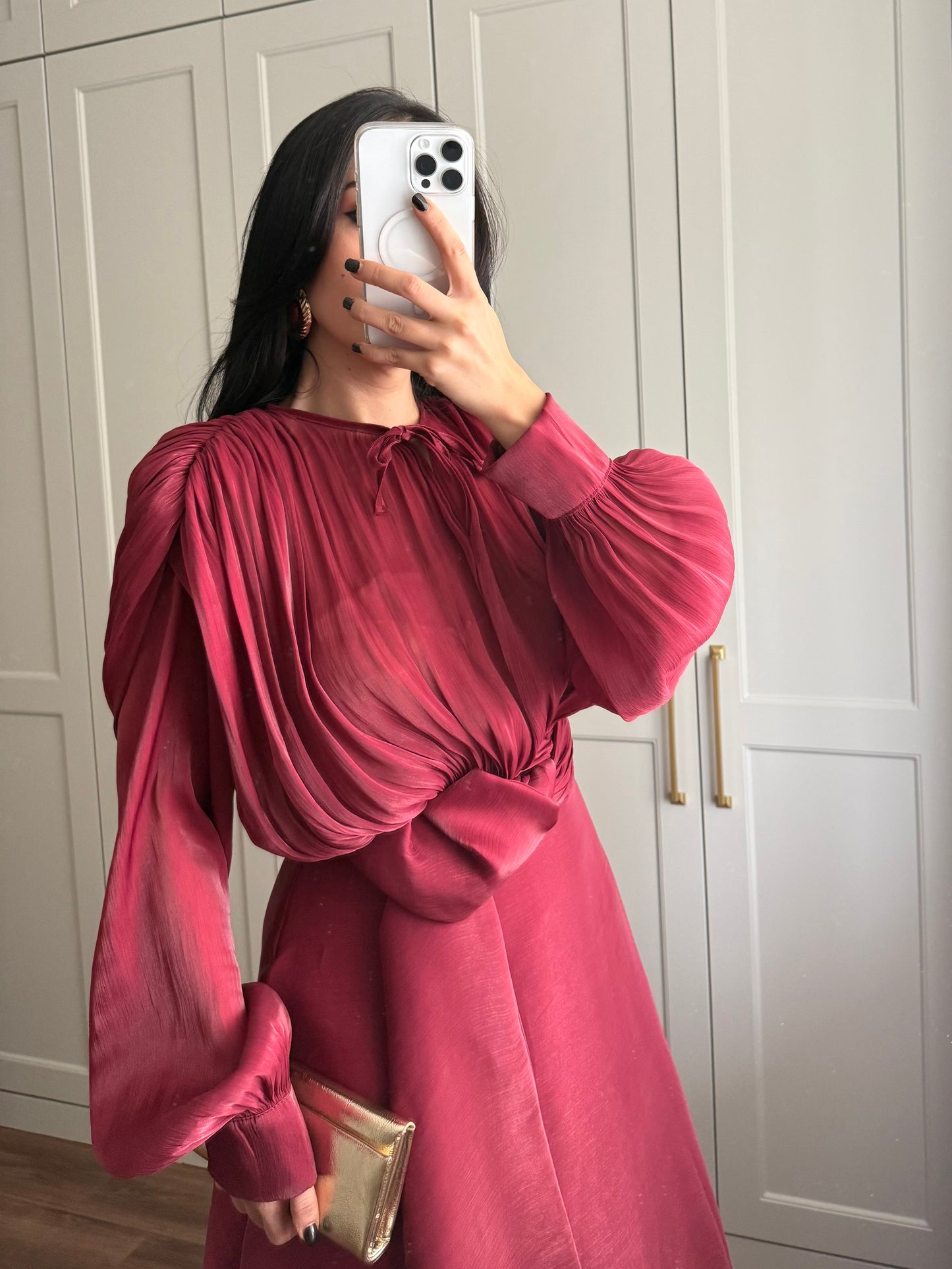 Aylin Prenses Elbisesi – Bordo