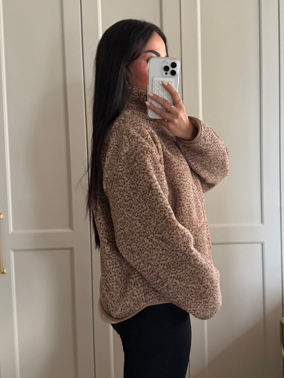 Amanda Teddy ceket-bej