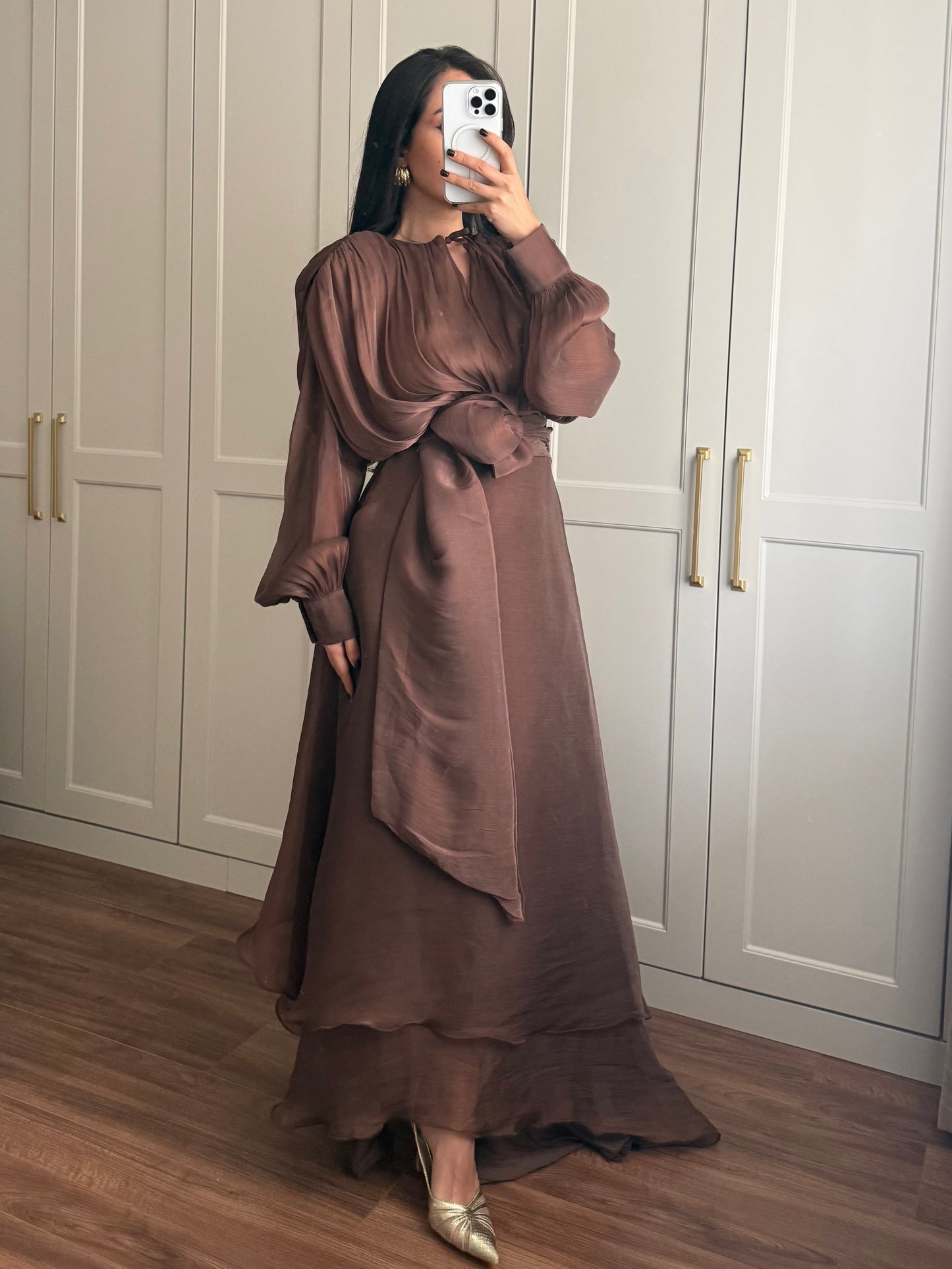 Aylin Prenses Elbisesi – Kahverengi