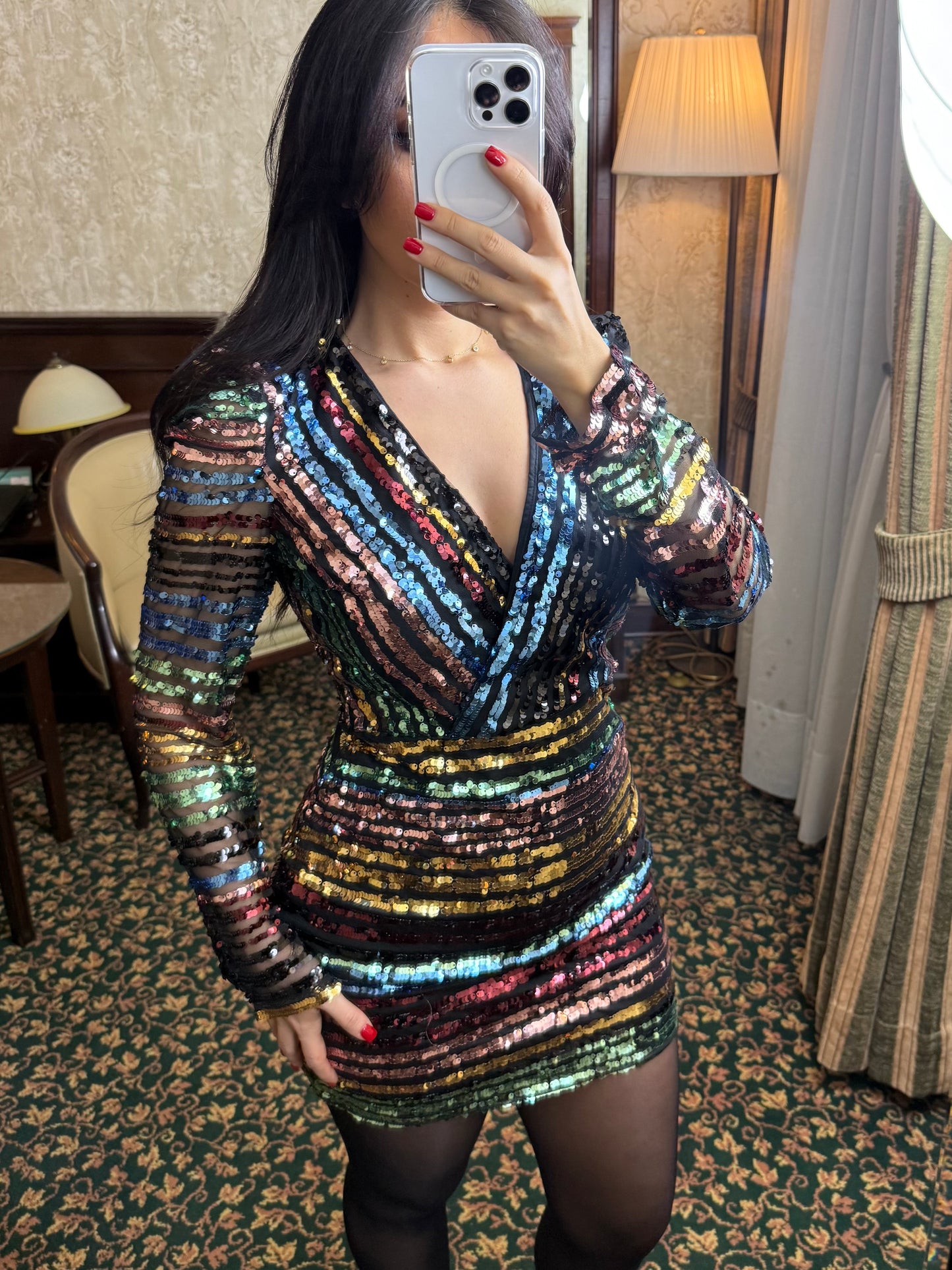 Sue Christmas Bling Elbise