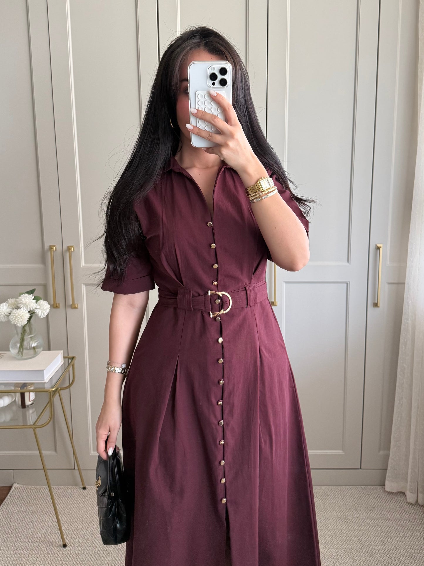 Bahar Elbisesi - Bordo