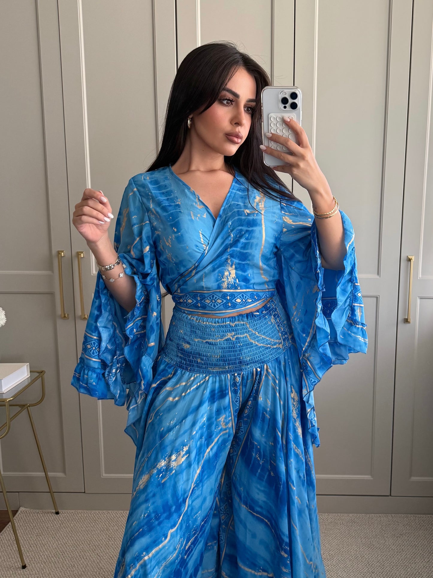 Jasmin Etek Pantolon Takım-Mavi