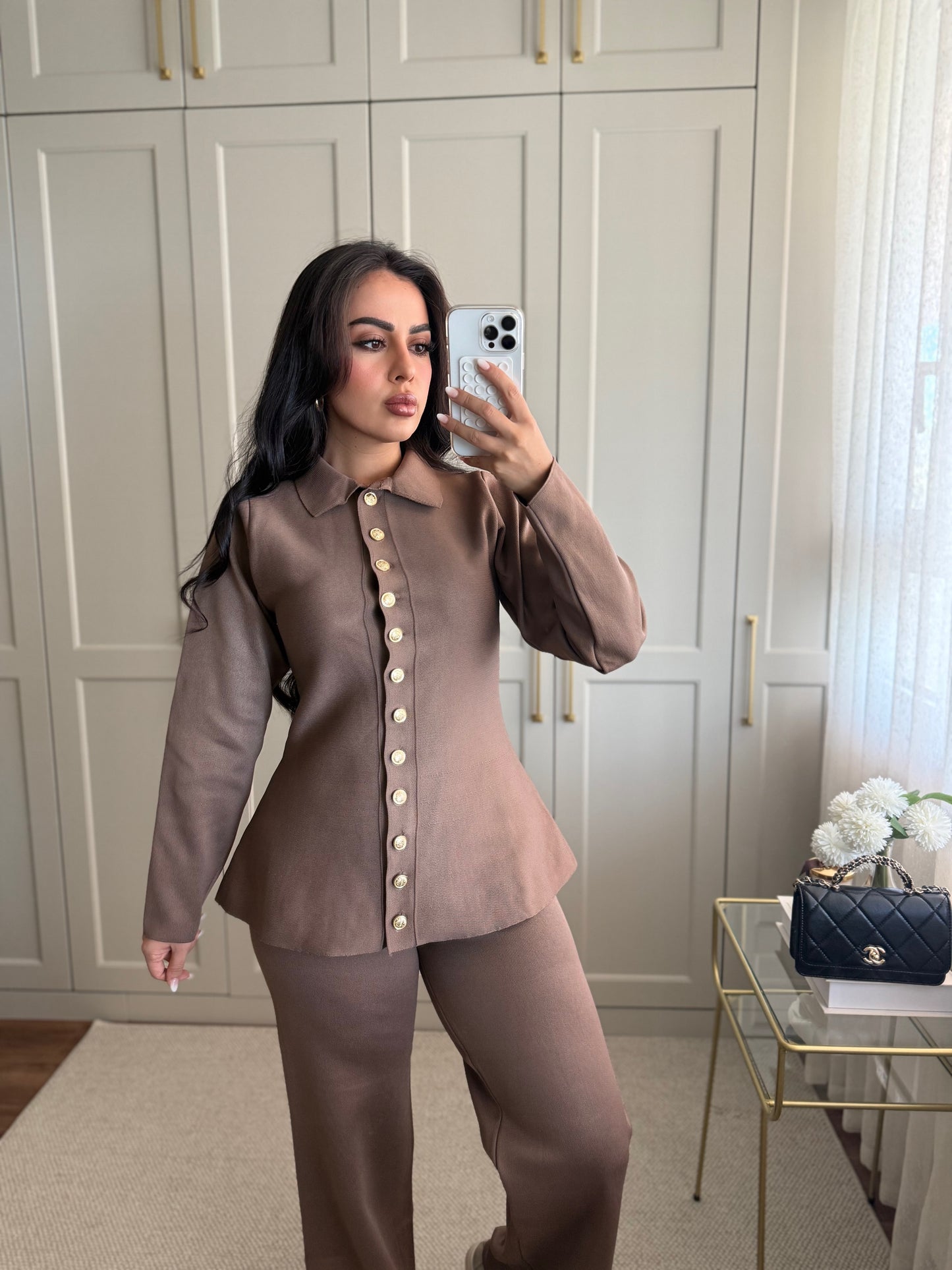 Dora Triko Takım - Kahverengi