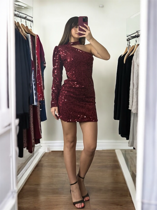 Sia Bordo Yılbaşı Elbisesi