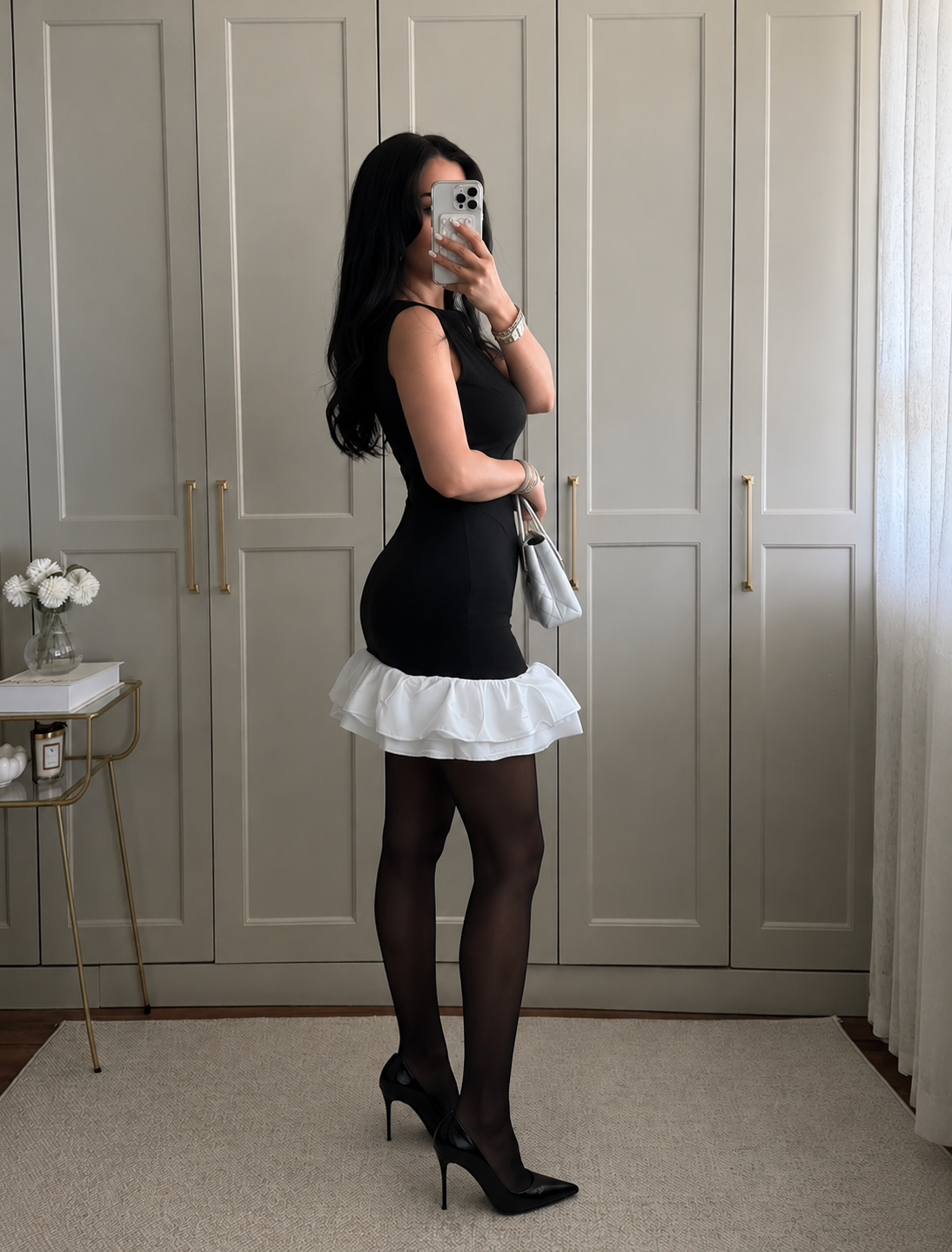 Rosa Siyah Elbise
