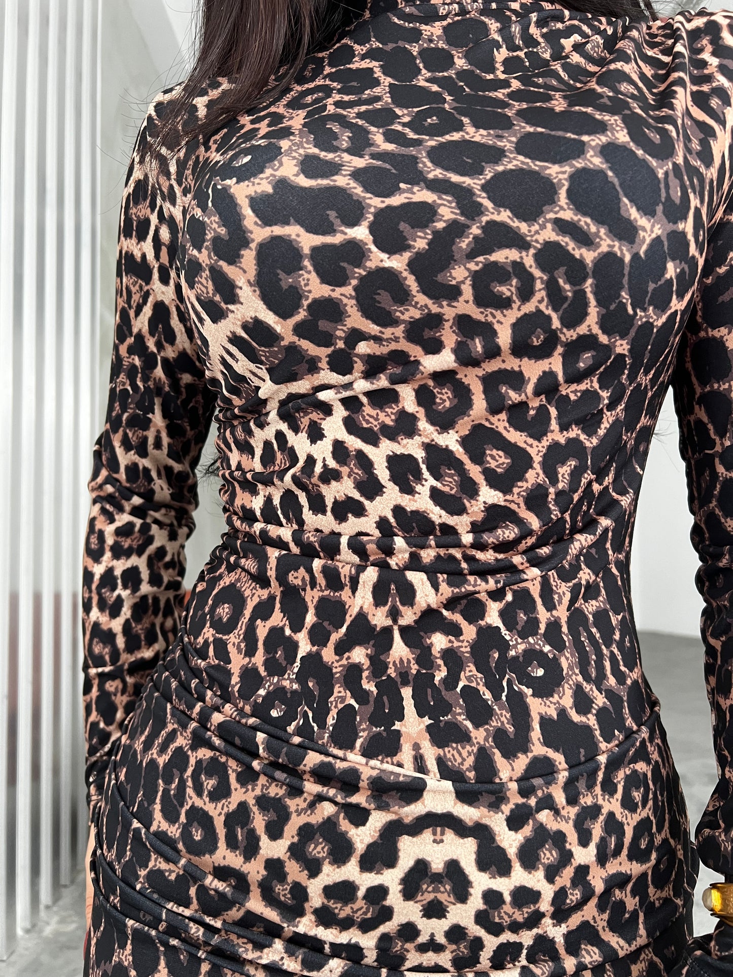 Dubai Bling Leopar Elbise