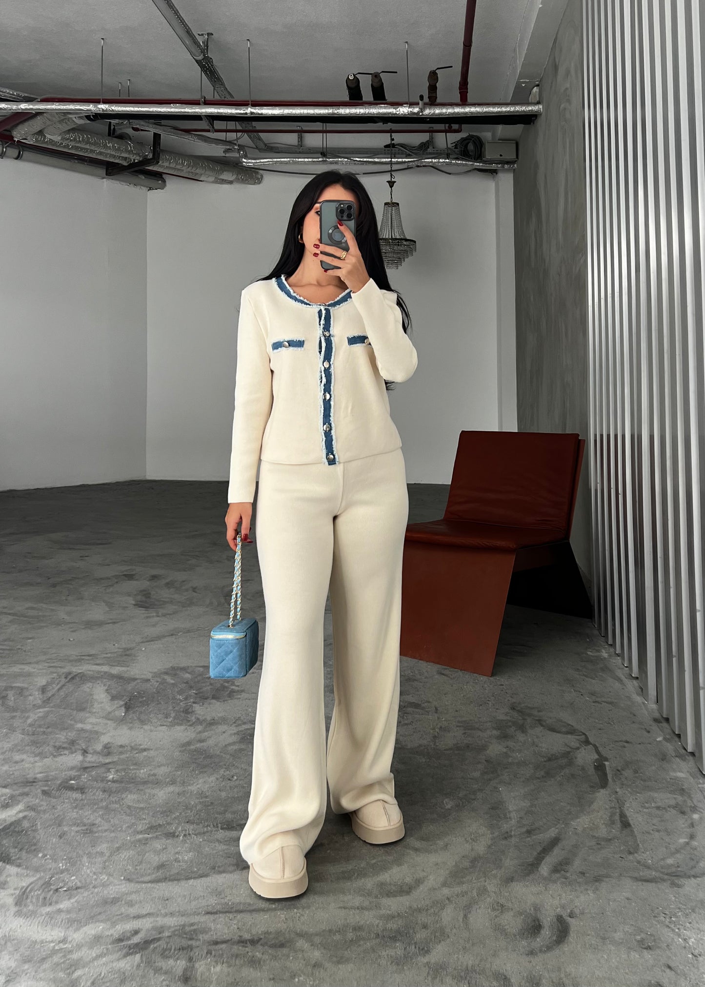 Zina Detaylı Triko Takım